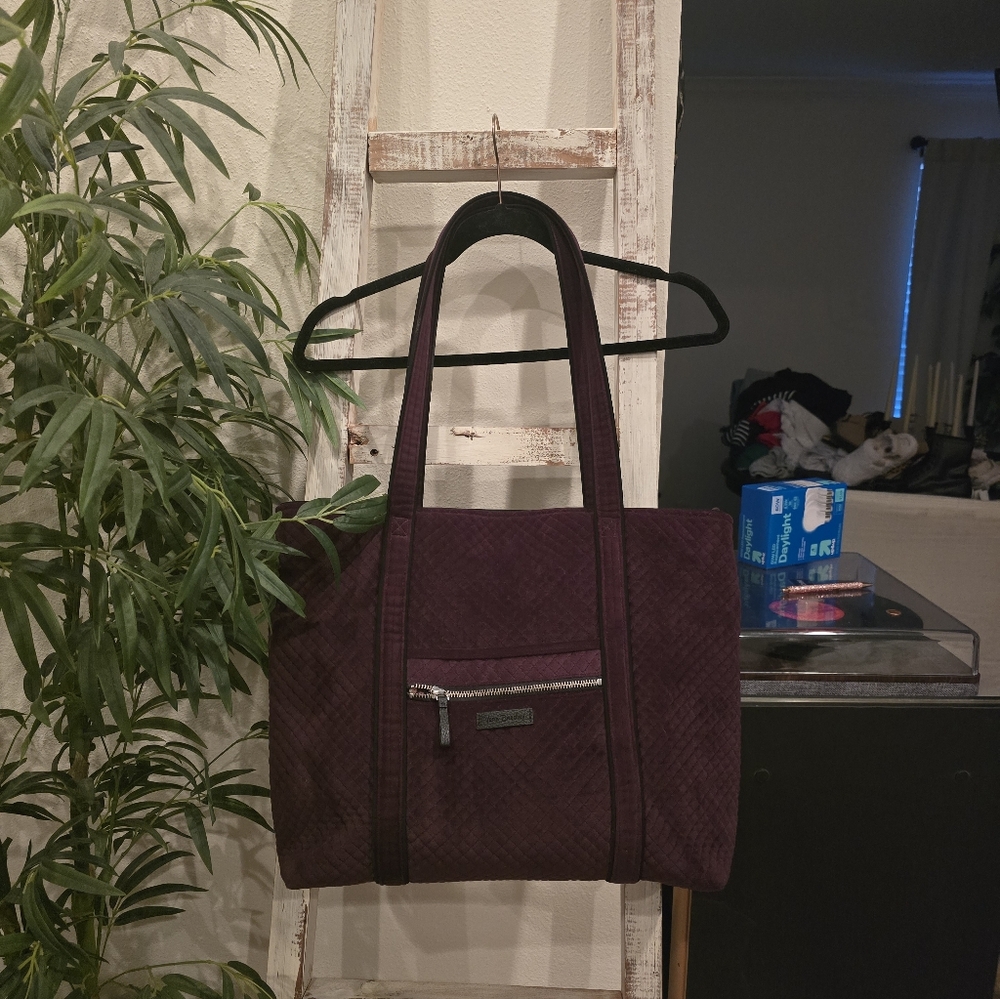 Vera Bradley Quilted Burgundy Tote Bag